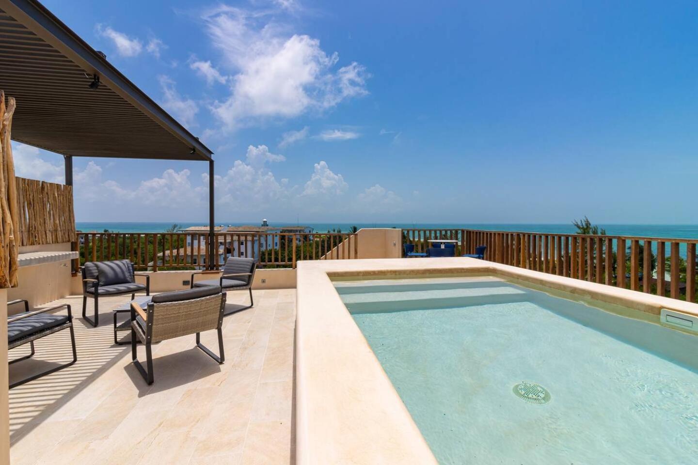 Penthouse Con Alberca Privada Y Hermosas Vistas Al Mar - A301 جزيرة هول بوكس المظهر الخارجي الصورة