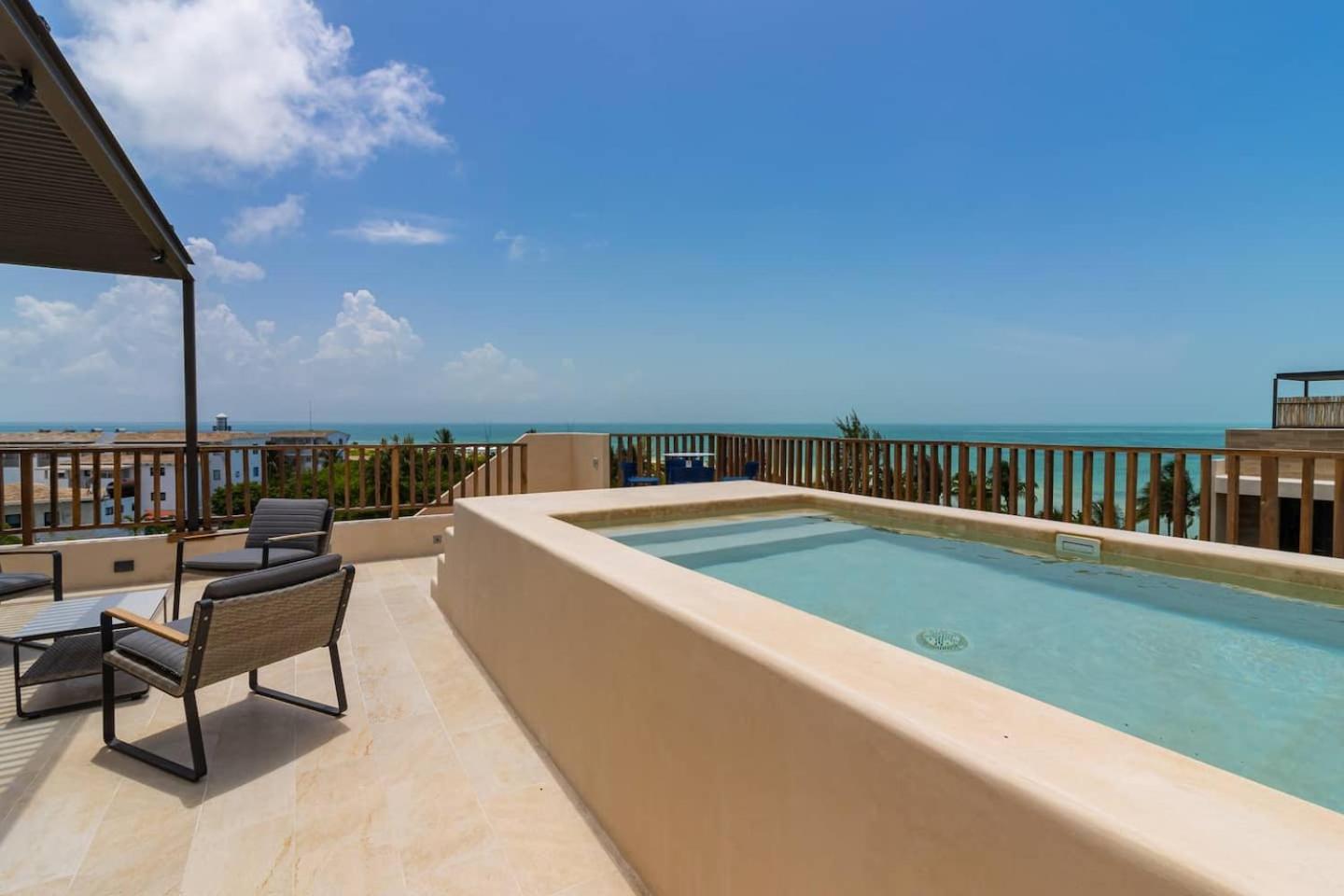 Penthouse Con Alberca Privada Y Hermosas Vistas Al Mar - A301 جزيرة هول بوكس المظهر الخارجي الصورة